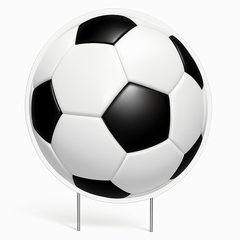 Soccer-Themed Birthday Lawn Sign