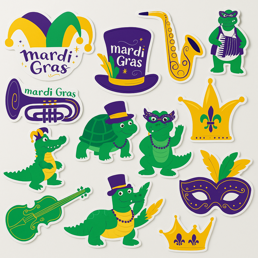 Swamp Character Floor Cutouts - Masquerade Party Pack