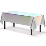 Iridescent Plastic Table Cover - 54