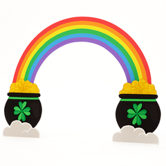 Vibrant Rainbow Arch Lawn Sign