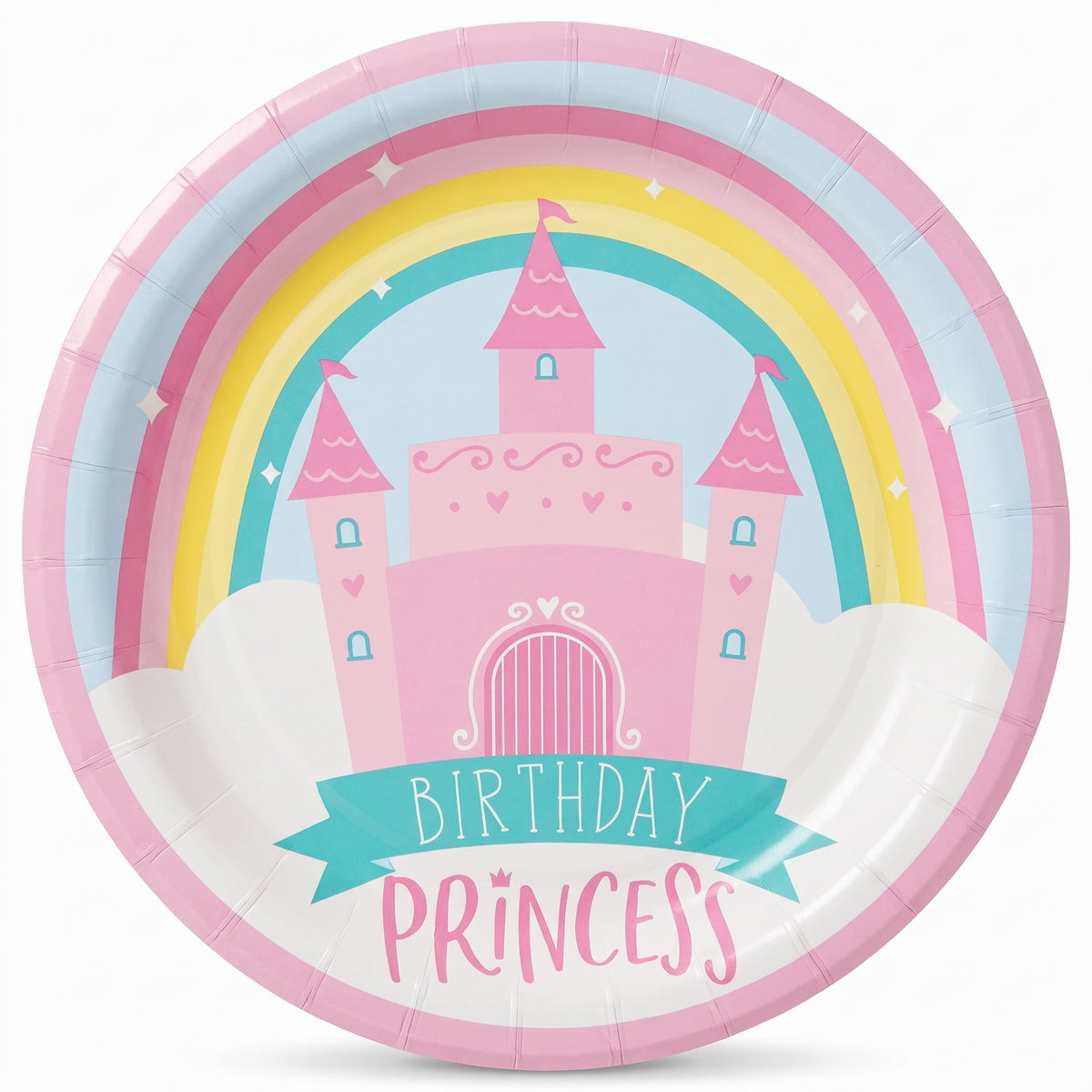 Princess Castle Birthday Party Plates - 8.5" Round