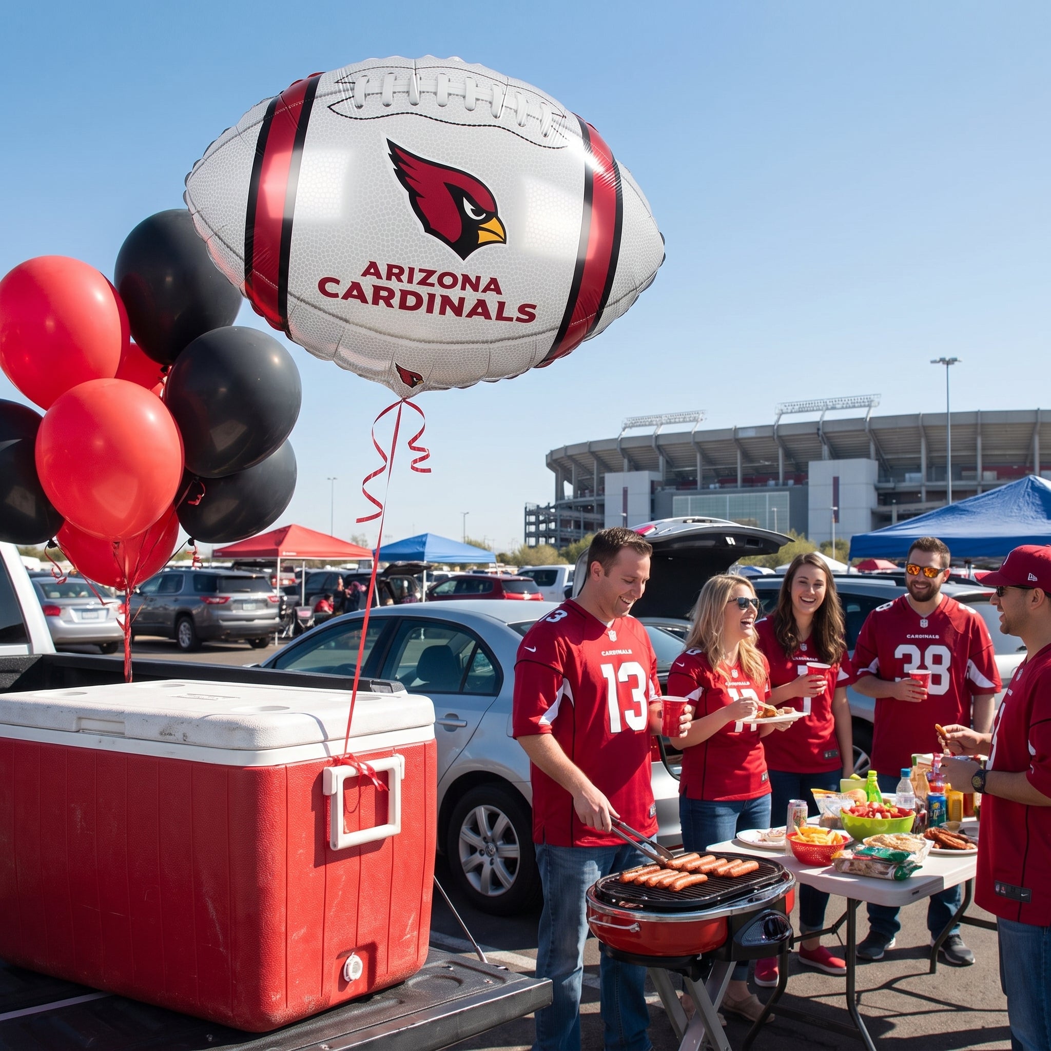 Arizona Cardinals 18-Inch Football Mylar Balloon