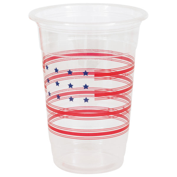 Peppy Patriotic 16 Oz. Plastic Party Cups | 8 Count