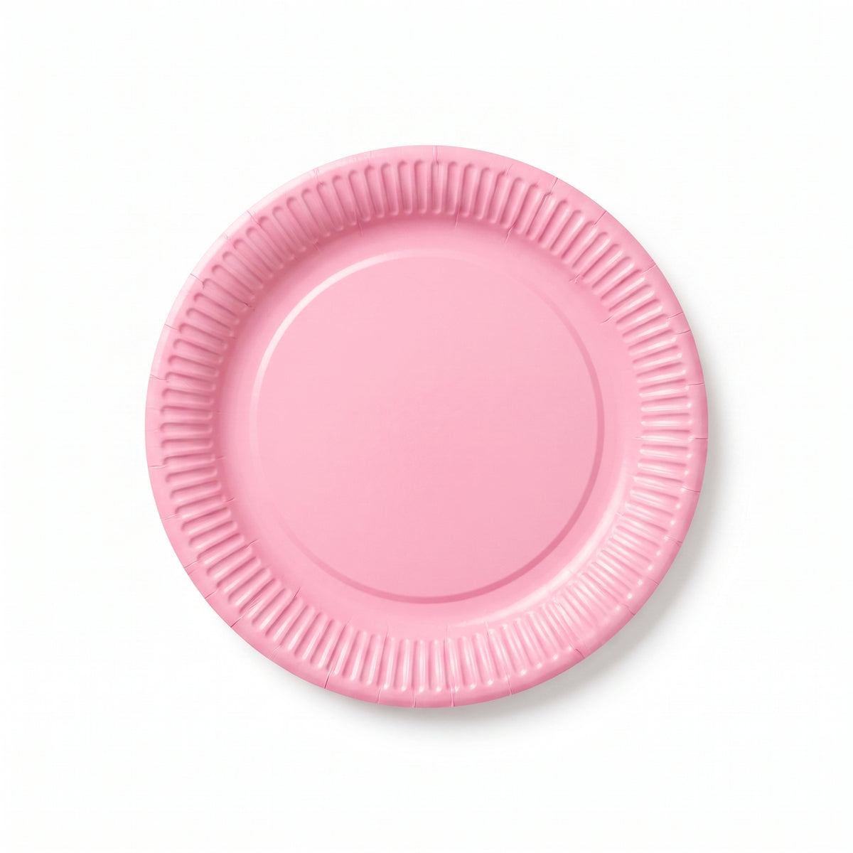 New Pink Round Paper Plates - 8.5" | 50 Count