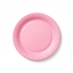 New Pink Round Paper Plates - 8.5" | 50 Count