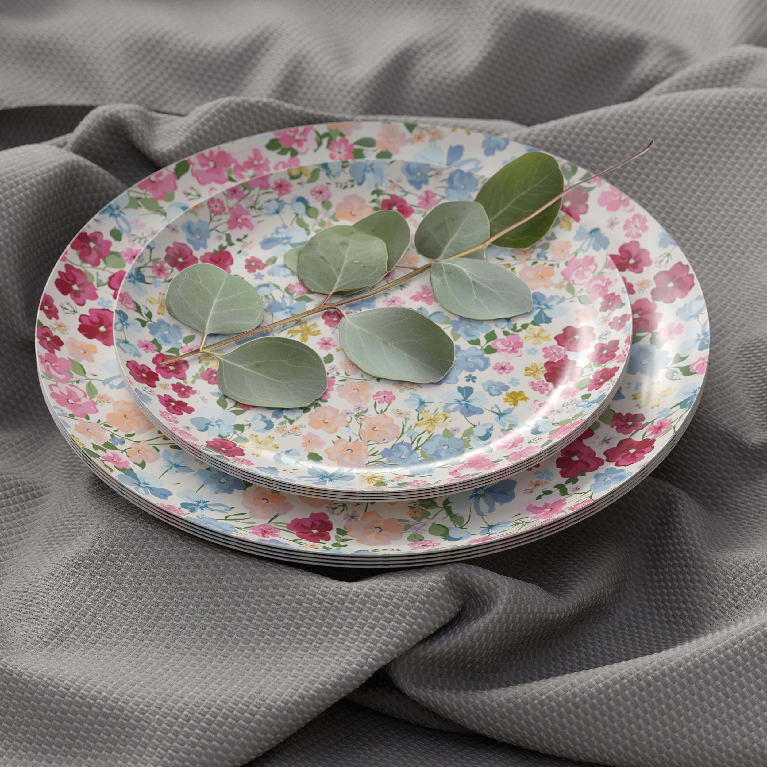Earthtrends Meadow Design Paper Plates Combo Set 16/16