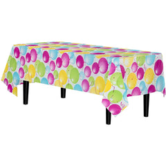 Balloon Print Plastic Table Cover | Case of 48