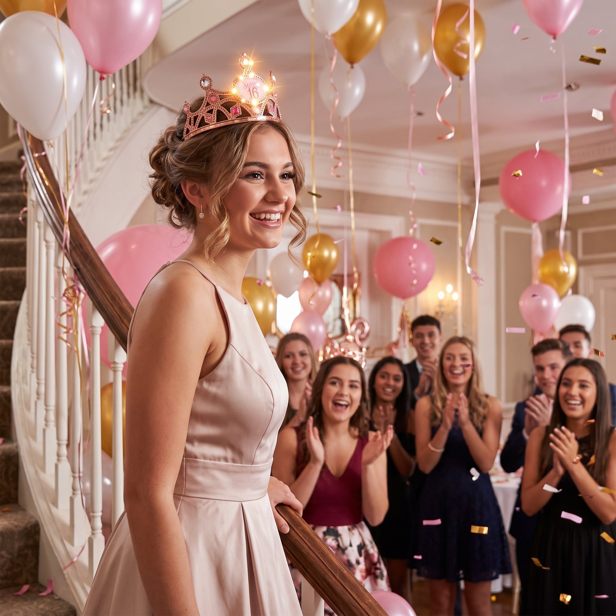 Sweet 16 Light-Up Bejeweled Tiara