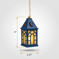 Mini LED Eid Lantern with Crescent Moon Design