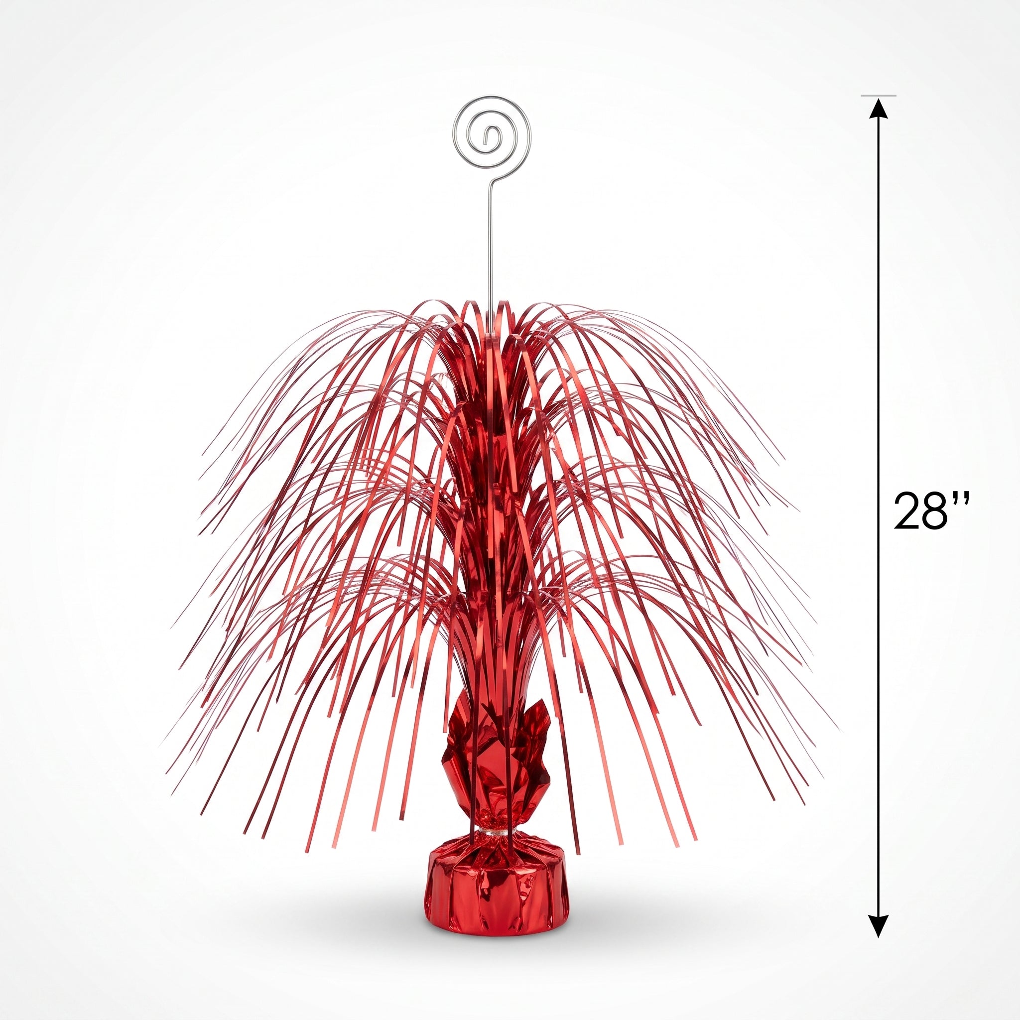 Giant Red Metallic Spray Centerpiece