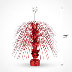 Giant Red Metallic Spray Centerpiece