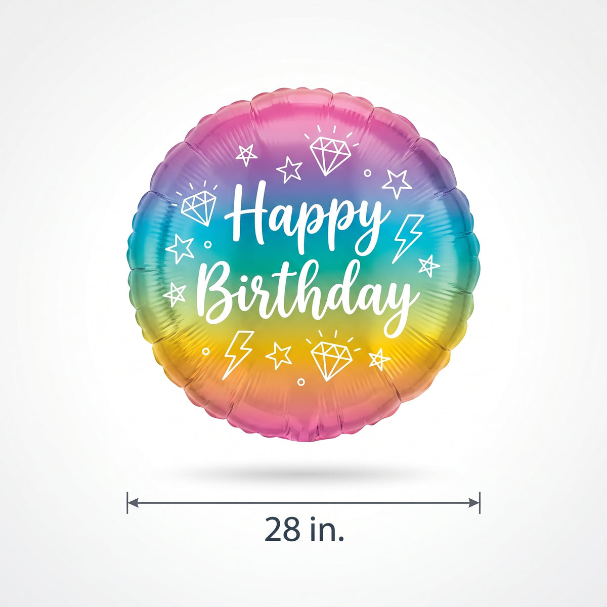 Sparkle and Shine Happy Birthday Foil Balloon