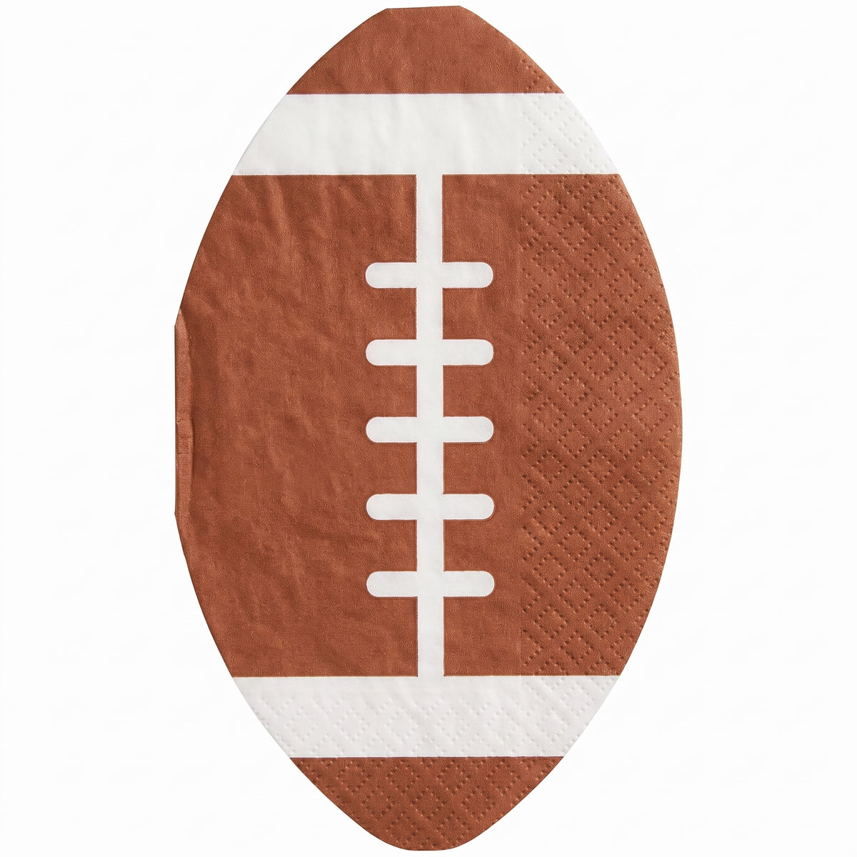 Football Shaped Beverage Napkins - 6.5 In. x 6.5 In. - 40 Pack