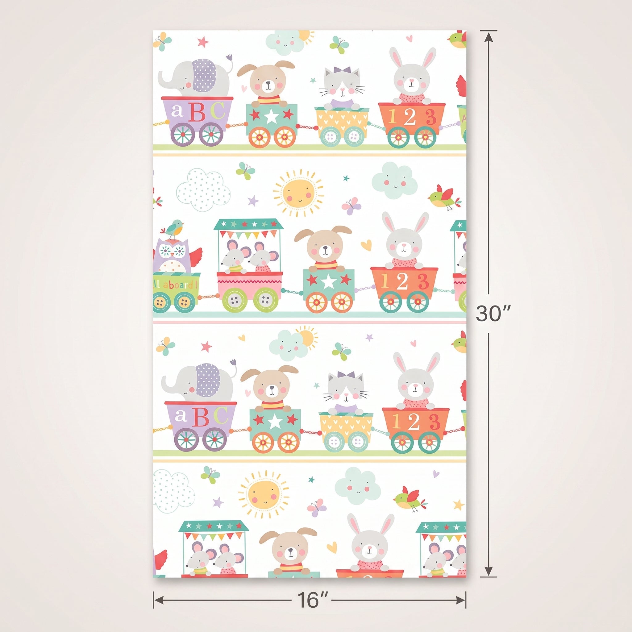 Baby Train Adventure Gift Wrap