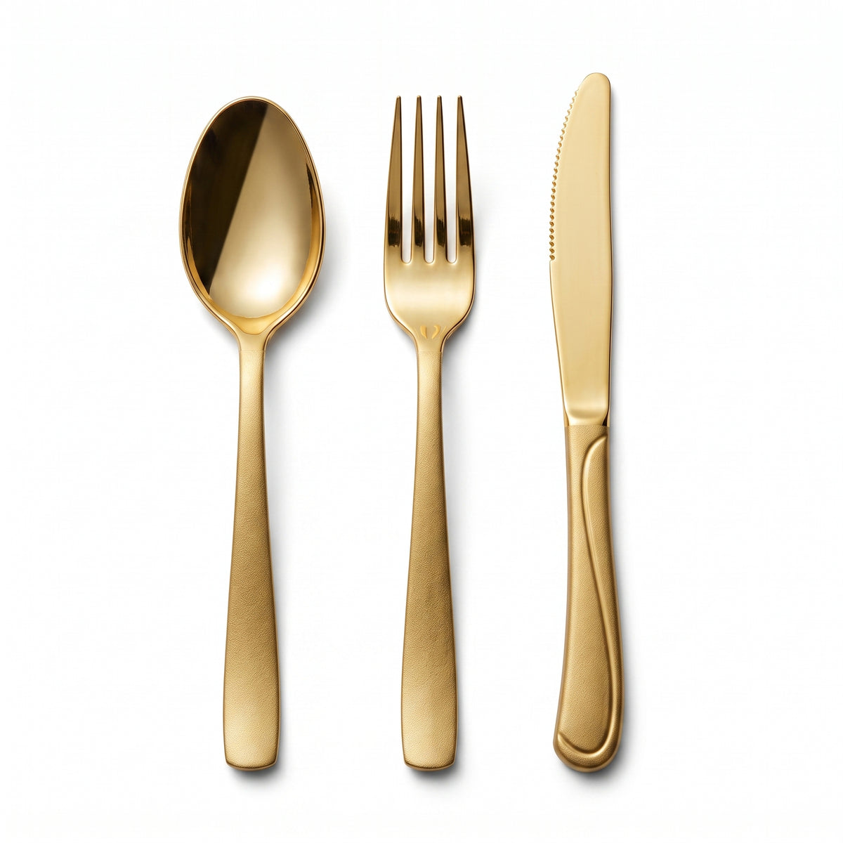 Gold Plastic Cutlery Set - 32 Pieces - 7.5 in.