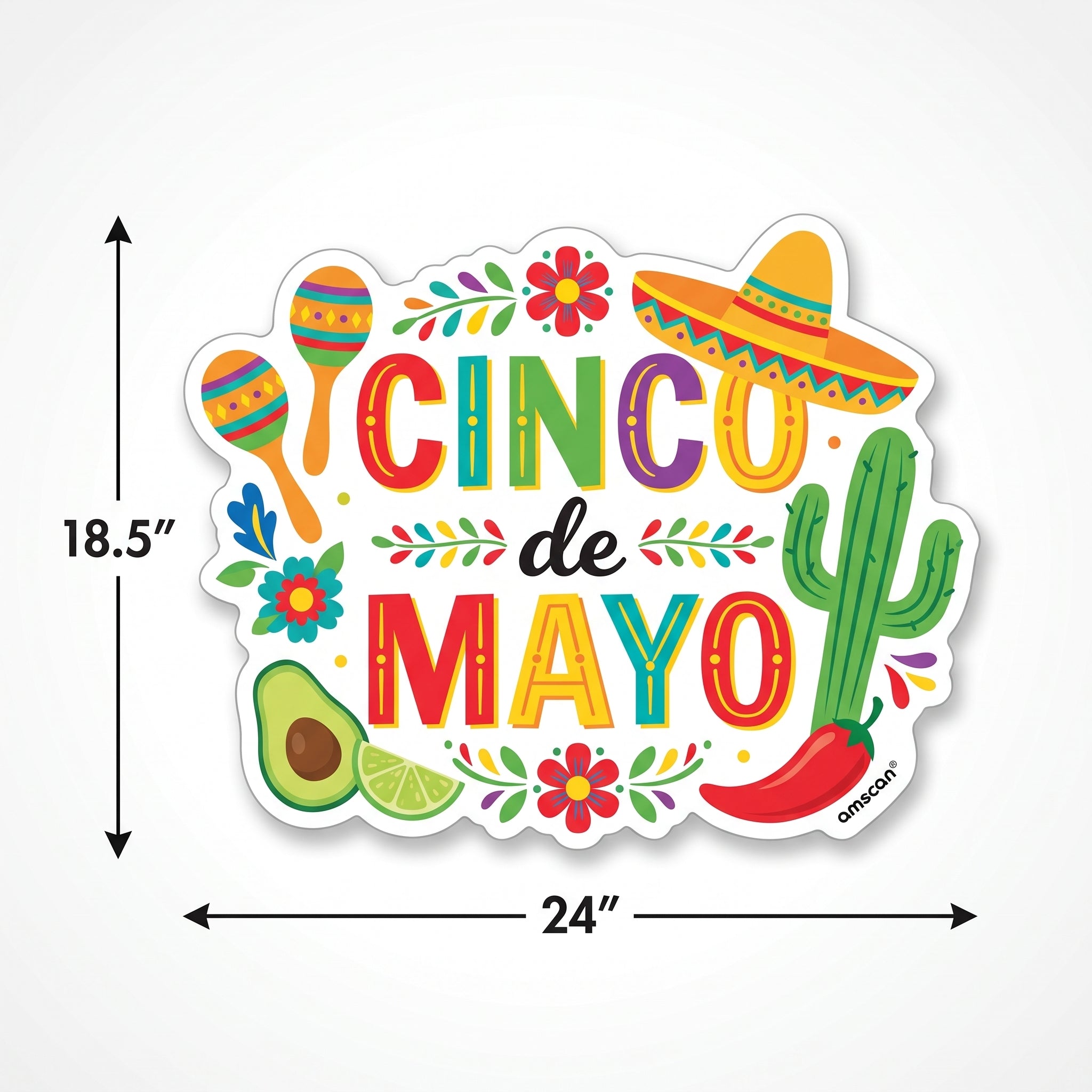 Festive Cinco de Mayo Party Cutout Decoration