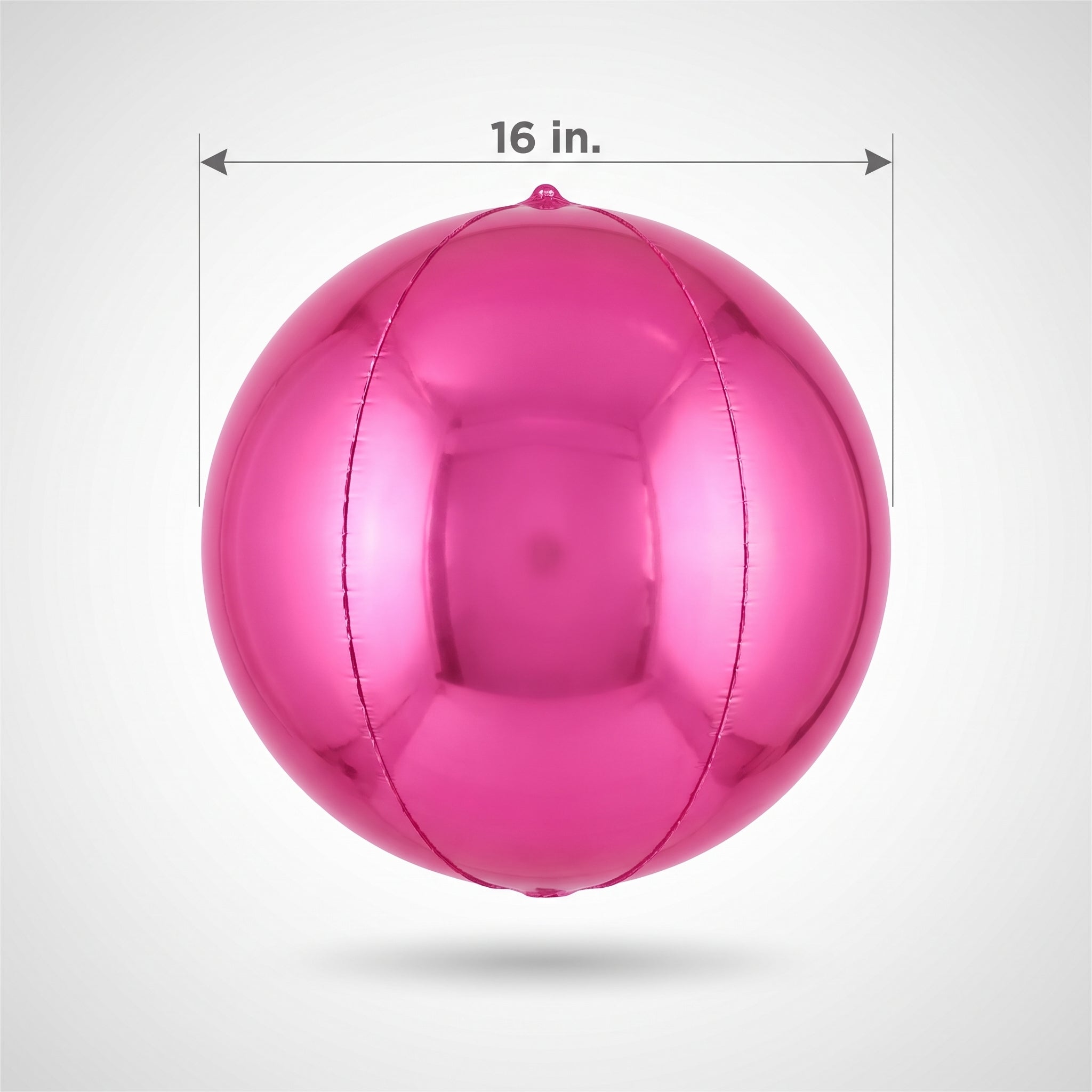 Bright Pink 16" Orbz Foil Balloon