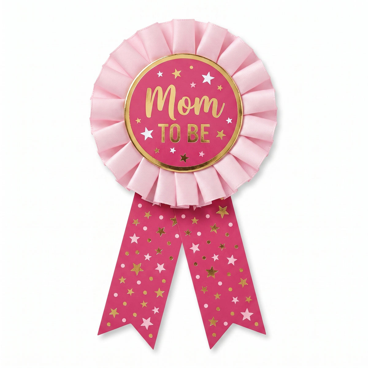 "Mom To Be" Award Ribbon - Baby Shower Wearable Accessory