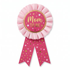 "Mom To Be" Award Ribbon - Baby Shower Wearable Accessory