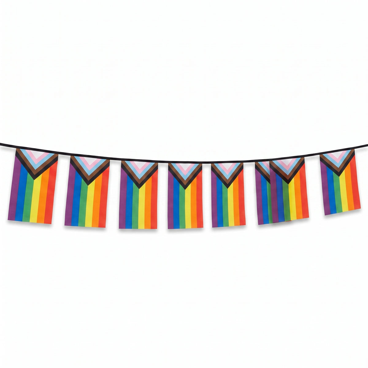 Mini Progressive Pride Flag Banner