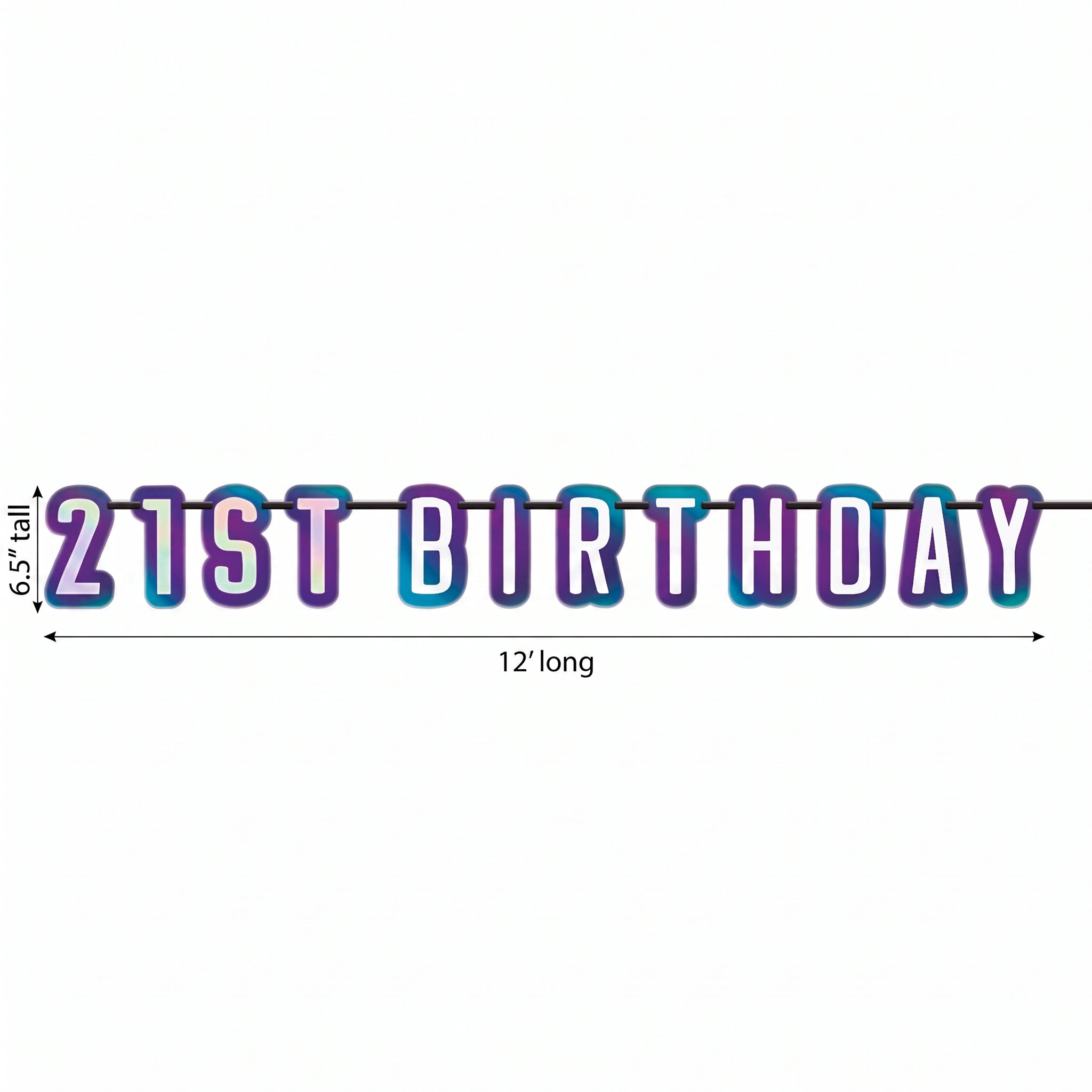 "Finally 21" Birthday Letter Banner