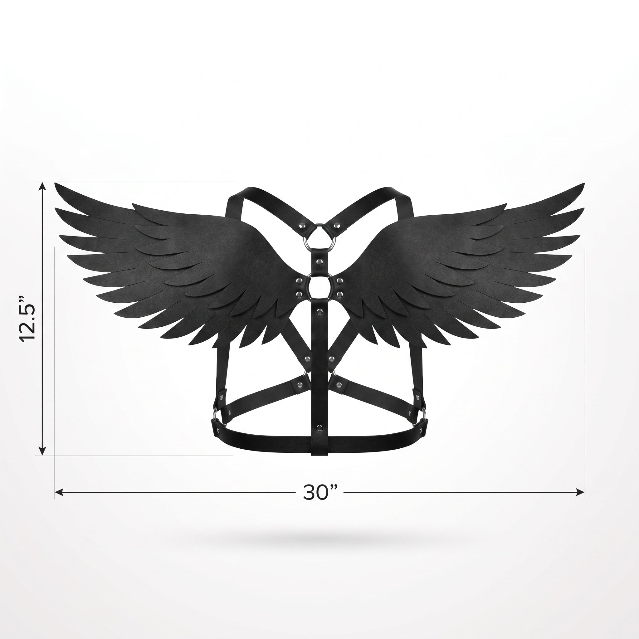 Black Club Wing Harness - Halloween Costume Accessory
