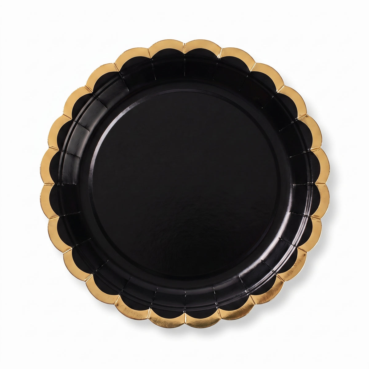 Elegant Black 6.75" Paper Plates