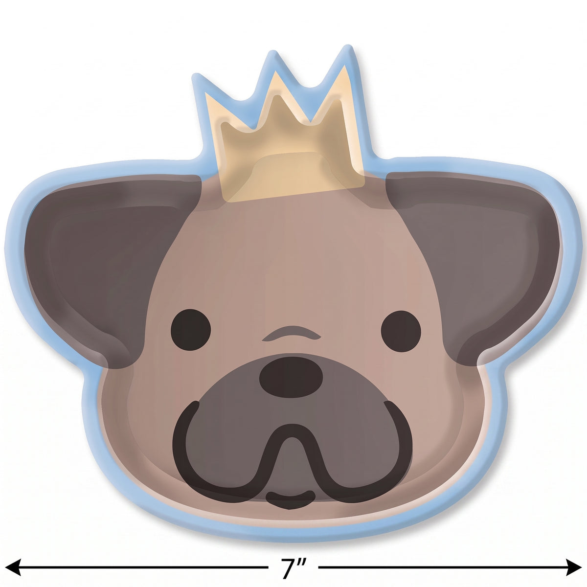 Adorable Puppy Party 7" Shaped Paper Plates