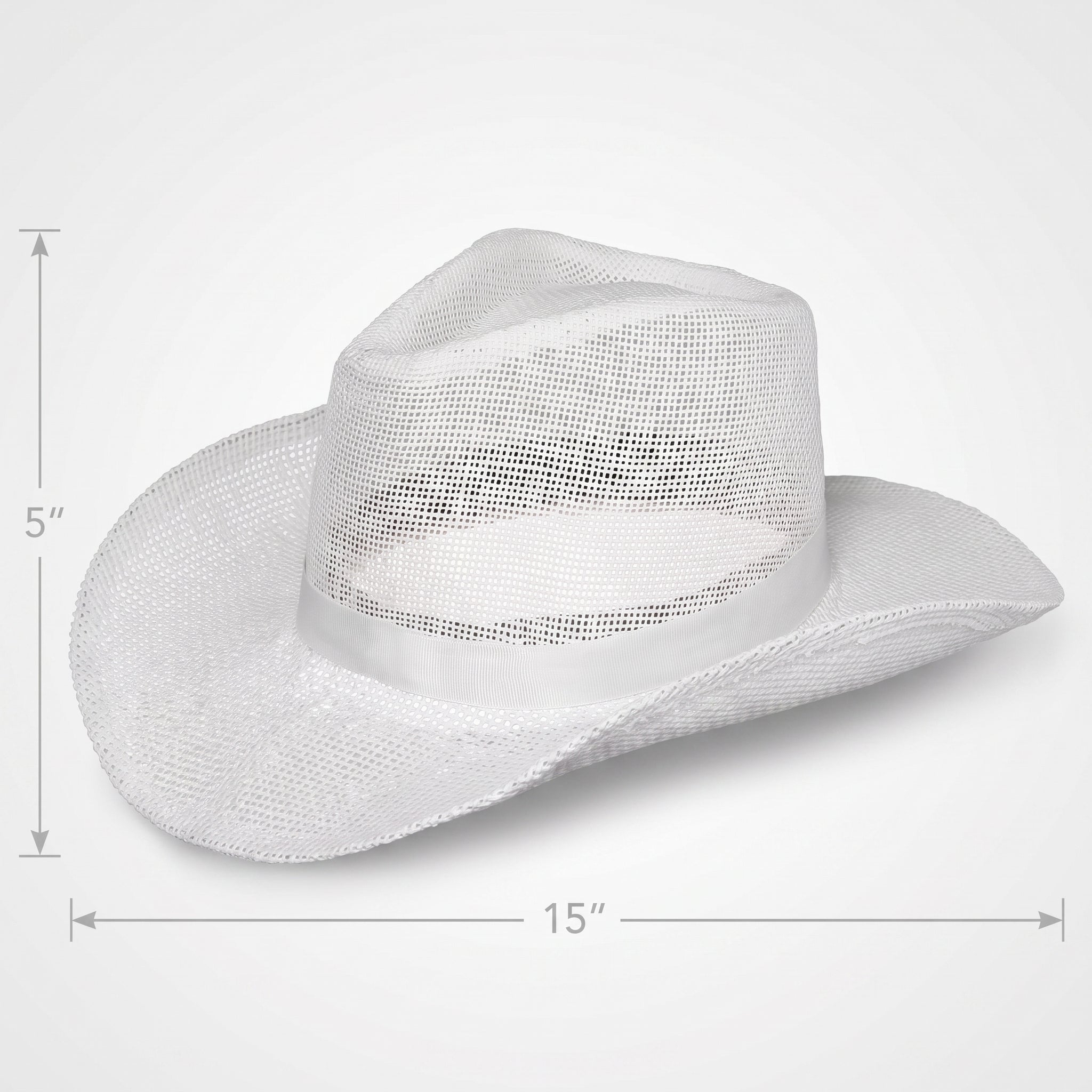 Classic White Straw Cowboy Hat