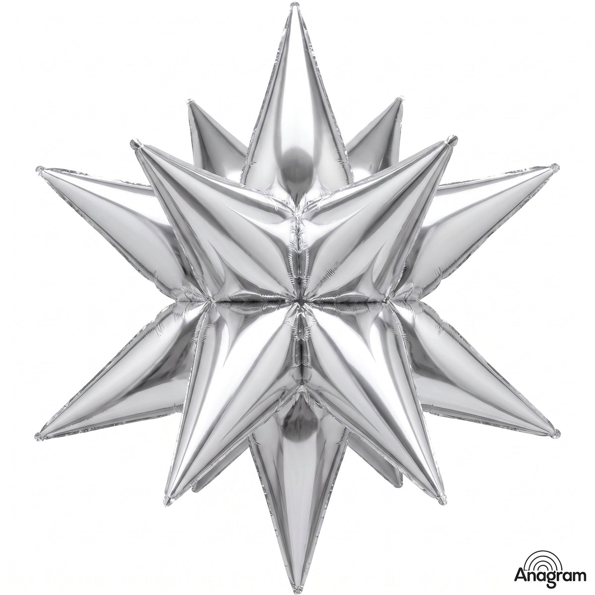 Silver Magic Star Foil Balloon - 18 Inch