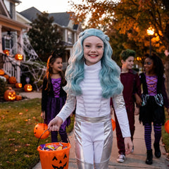 Disney Zombies 3 Addison Alien Blue Wig for Kids - Halloween Costume Accessory
