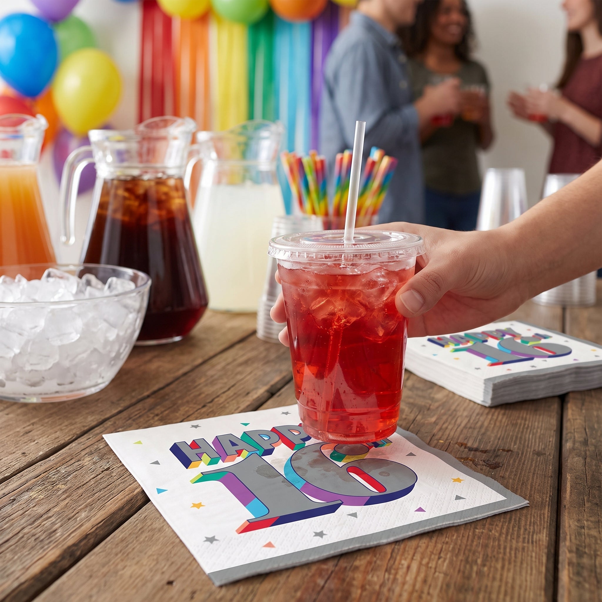 Cheers to Your 16th Birthday Beverage Napkins - 16 Pack - 5 In. X 5 In.