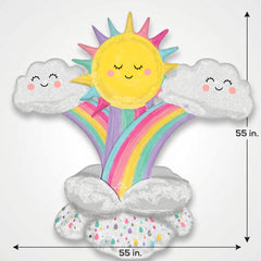 Cheerful Rainbow & Sunshine AirLoonz Balloon
