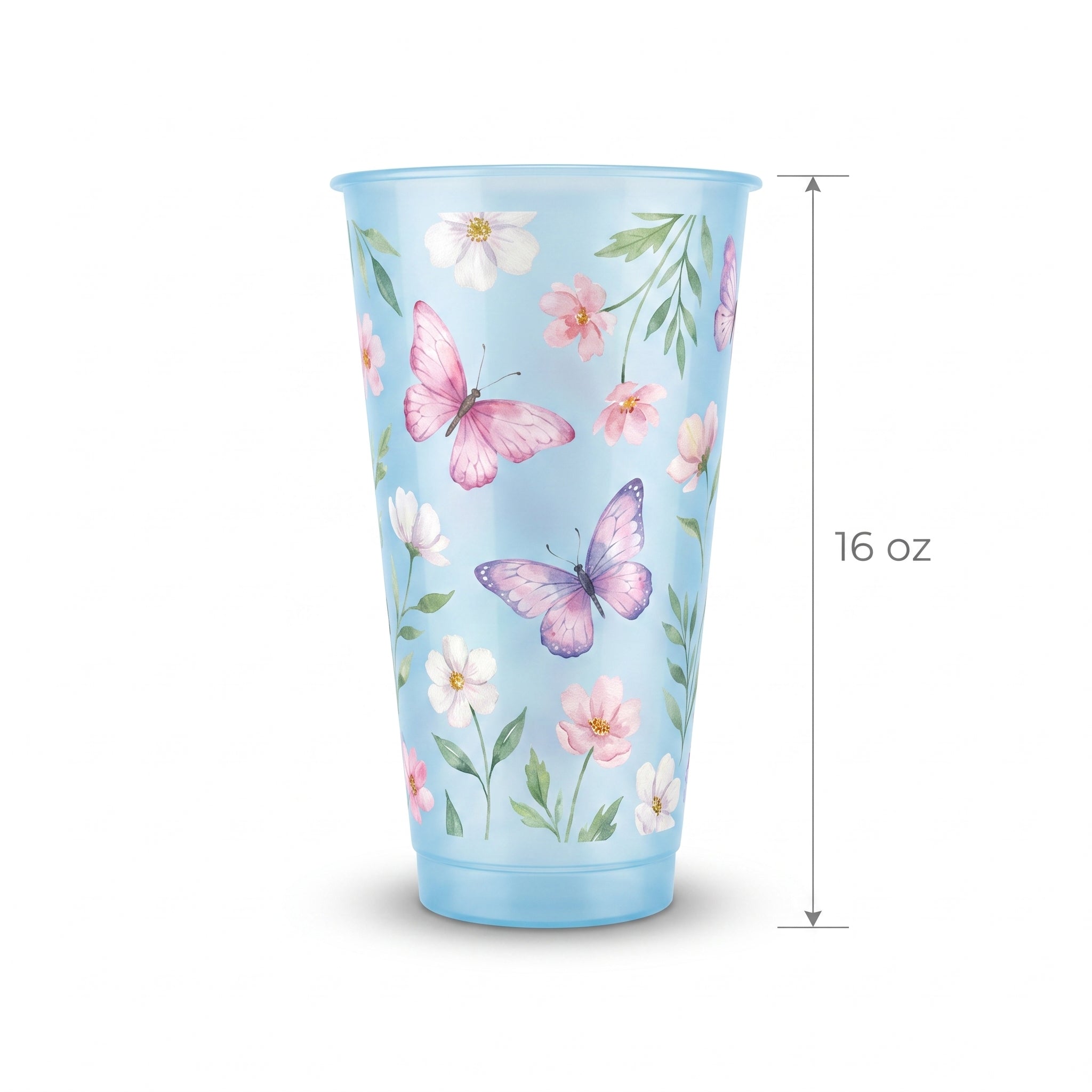 Fluttering Butterfly Favor Cup - 16 oz Reusable Party Cup