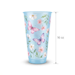Fluttering Butterfly Favor Cup - 16 oz Reusable Party Cup