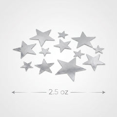 Shimmering Silver Star Confetti