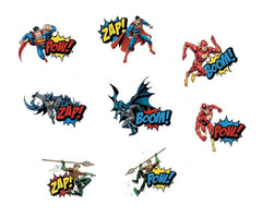 Justice League Heroes Unite Temporary Tattoos - 8 Pack