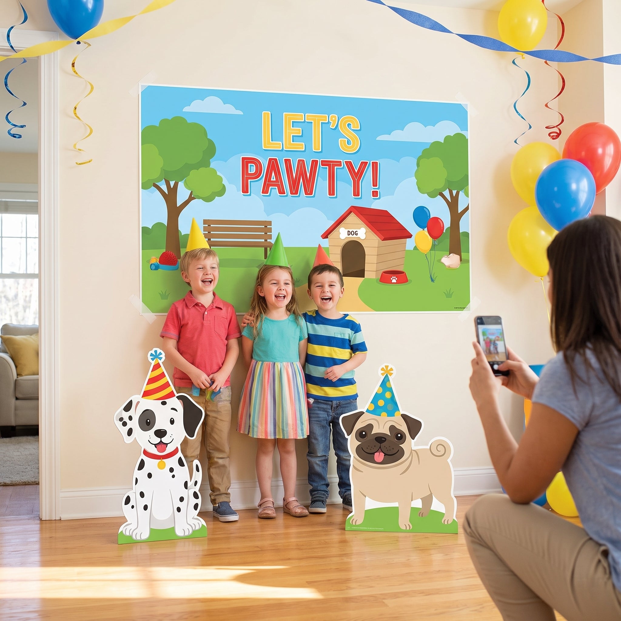 "Let's Pawty" Dog-Themed Scene Setter Kit