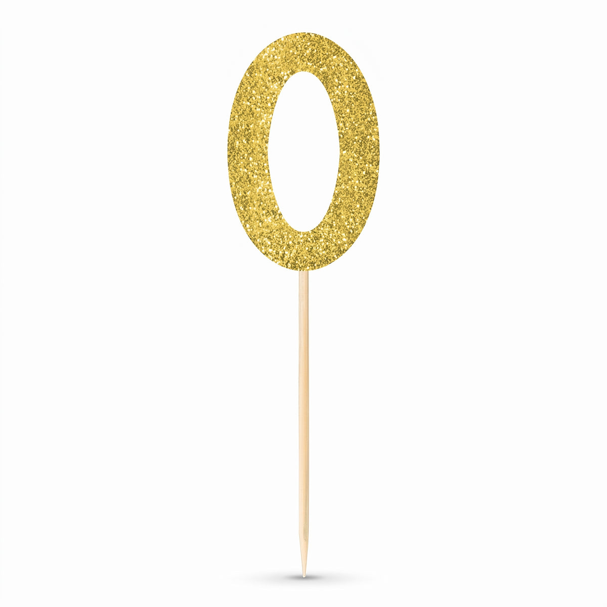 Glitter Gold Number 0 Picks, 7.5-Inch, 4-Pack