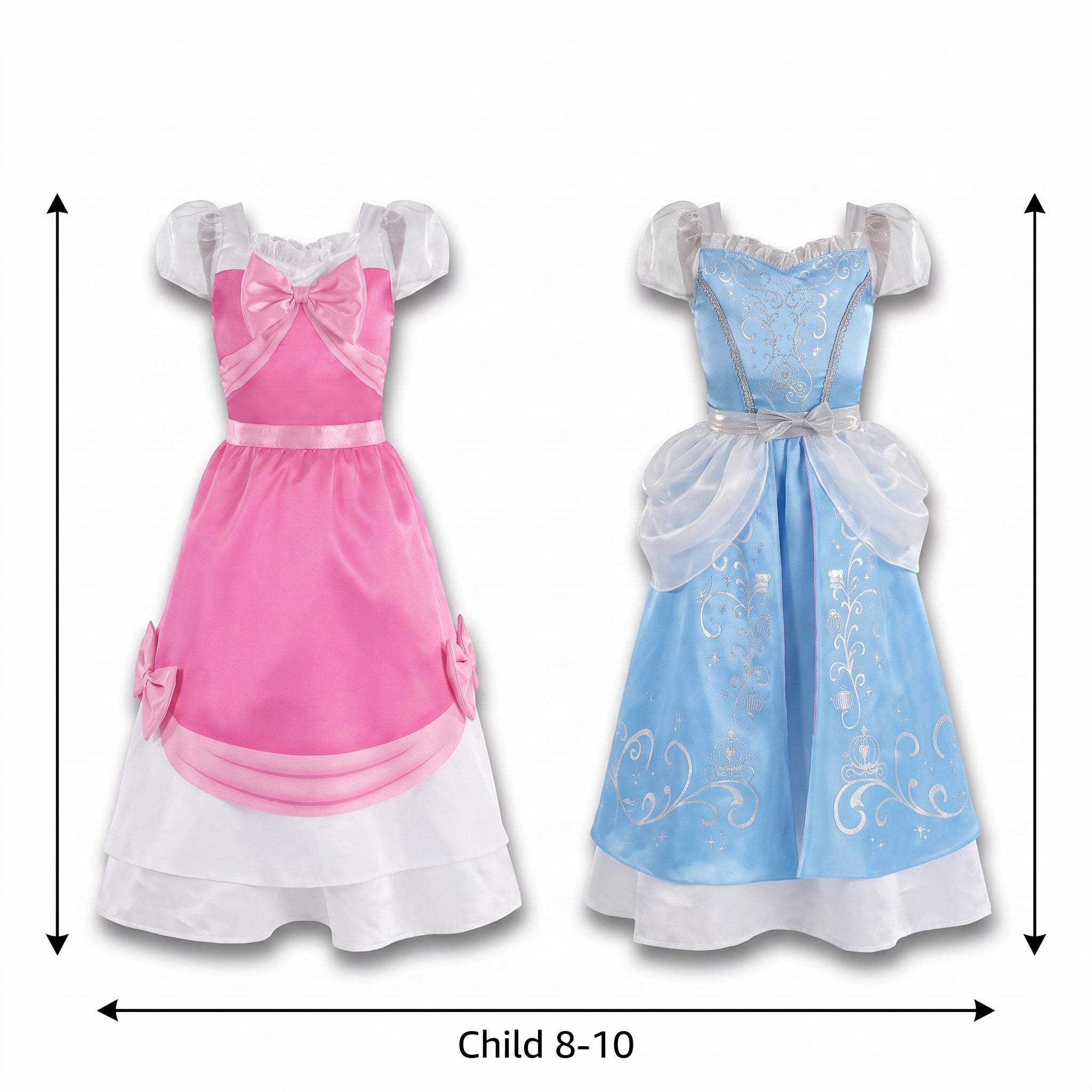 Enchanting Cinderella Princess Costume for Girls - Medium