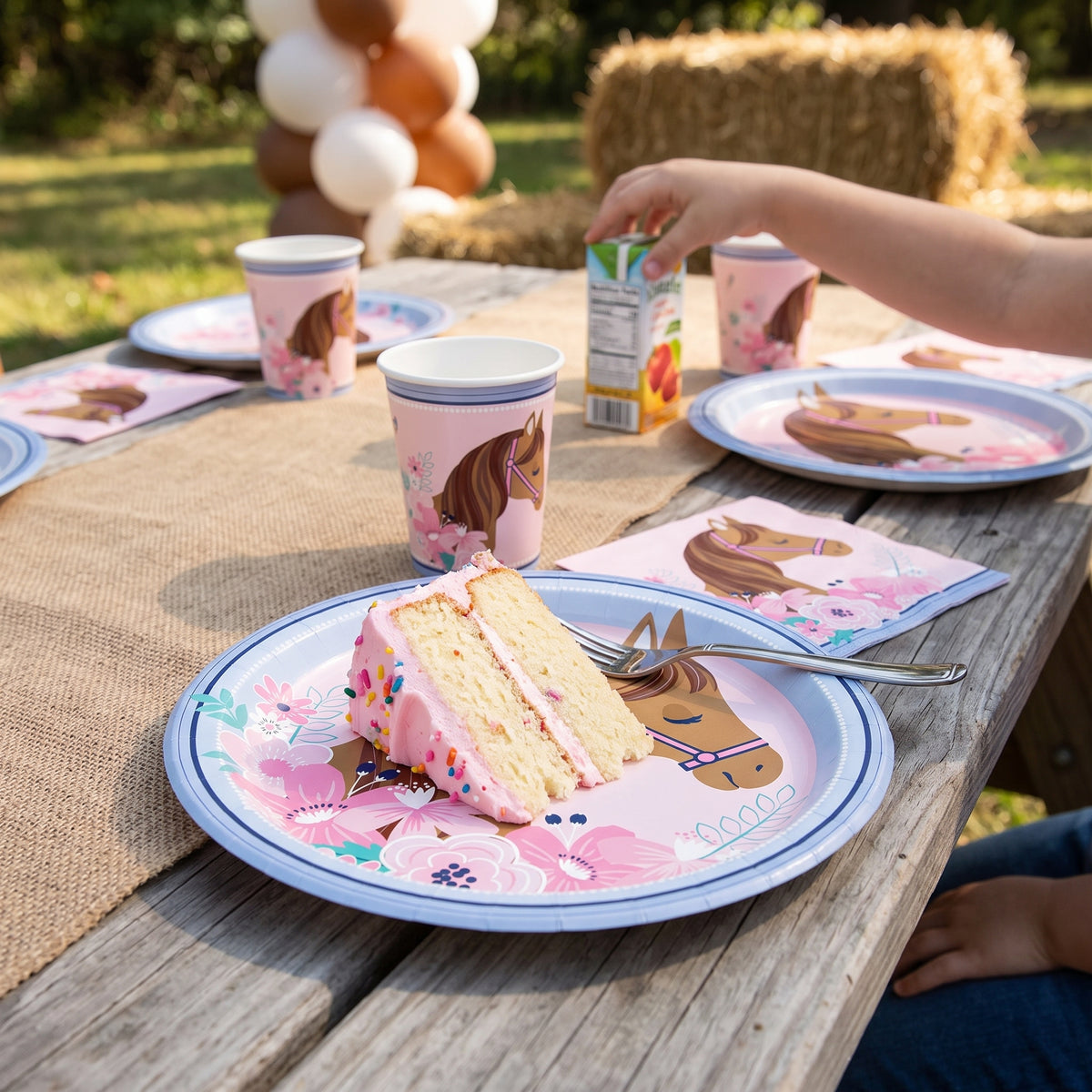 Saddle Up Horse Party Plates - 9" Round, 8-Pack