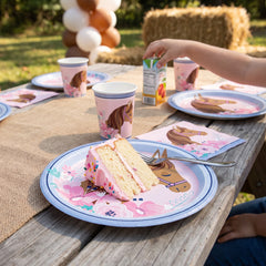 Saddle Up Horse Party Plates - 9" Round, 8-Pack