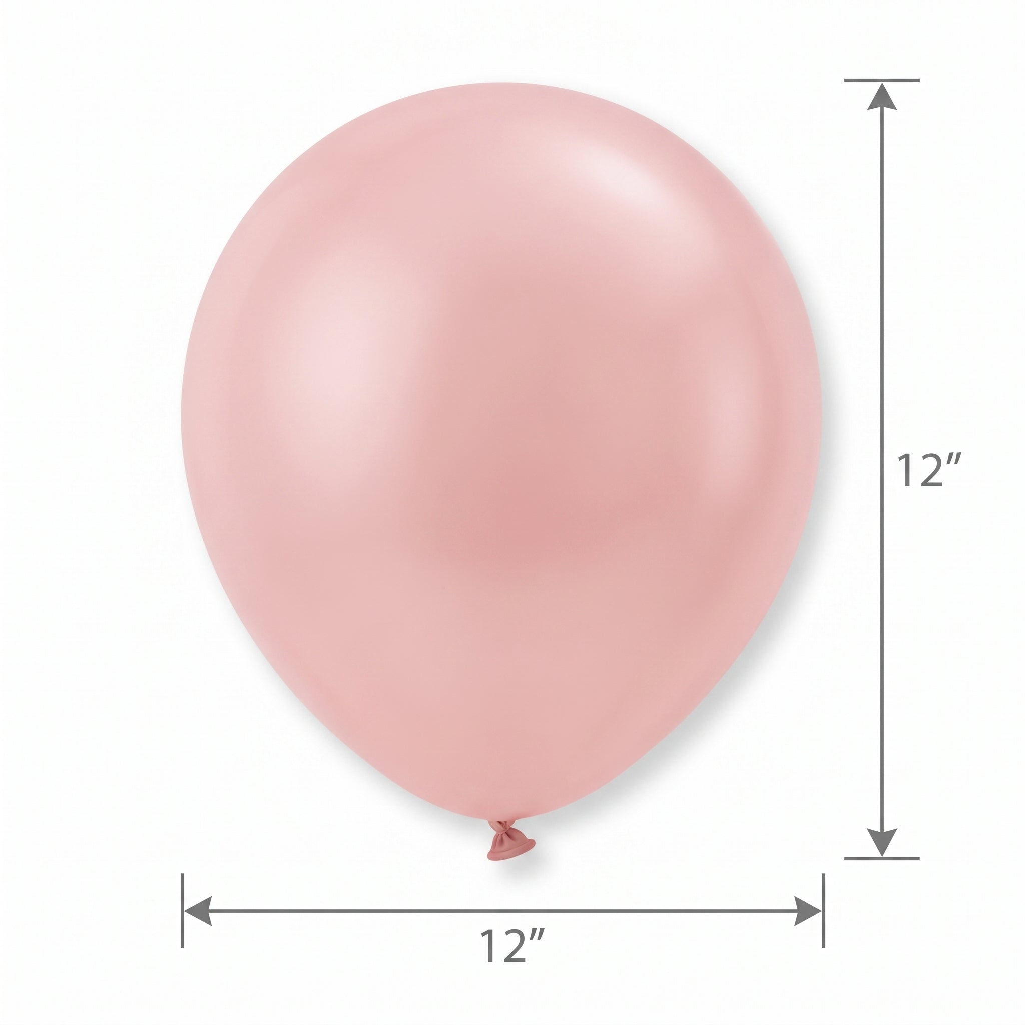 Luxaire Premium 12" Blush Pink Latex Balloons - 25 Pack
