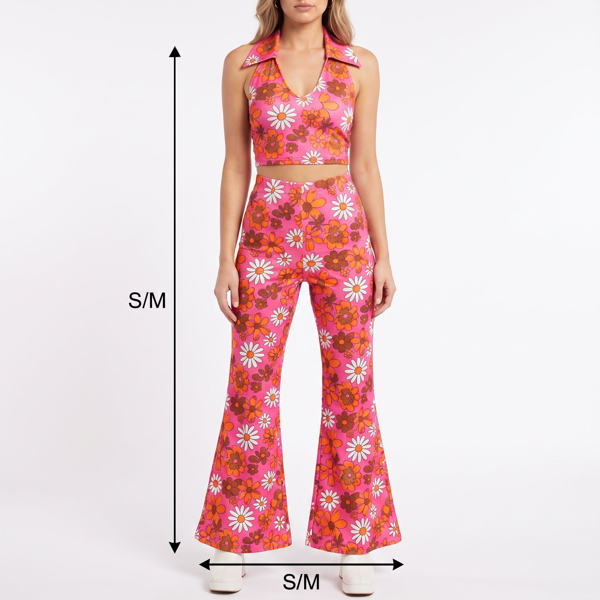 60s Floral Festival Costume Set - S/M