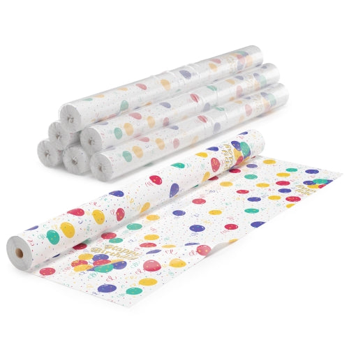 40 In. x 300 Ft. Premium Balloon Print Table Roll | Case of 4