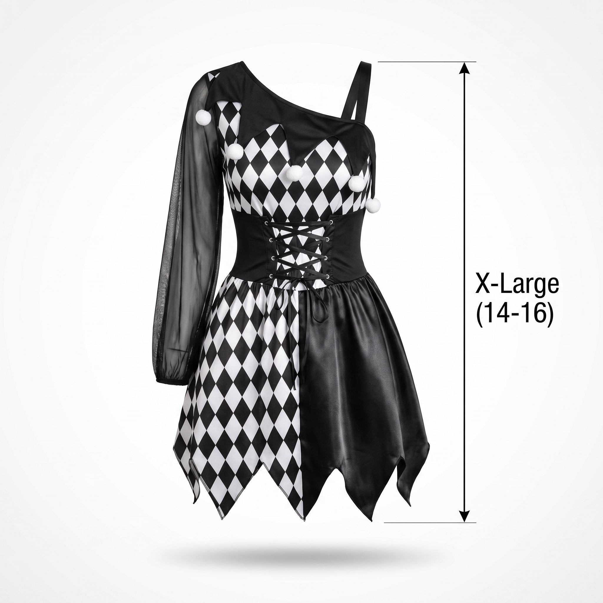 Women's Naughty Jester Halloween Costume