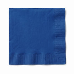 Royal Blue Beverage Napkins - 5 In. X 5 In. | 32 Count