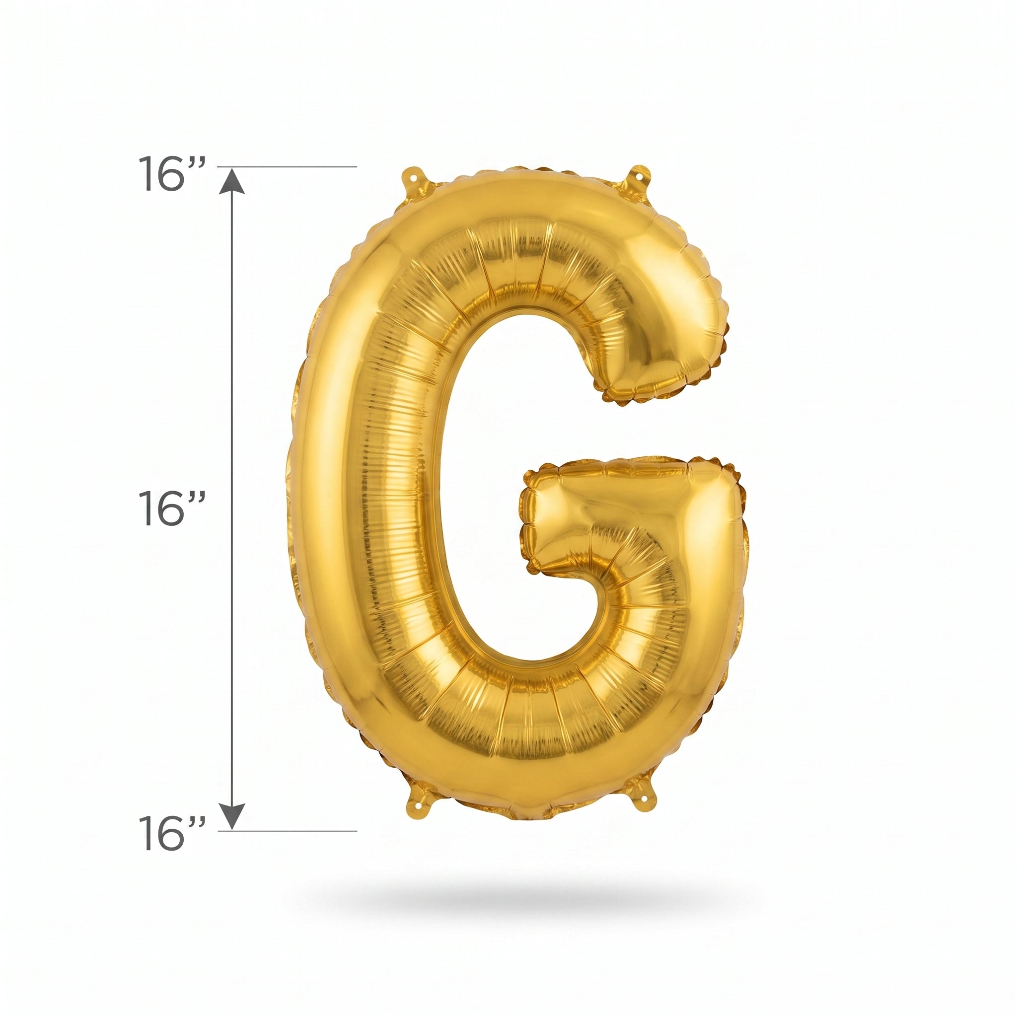 Gold Foil Air-Filled Letter G Balloon