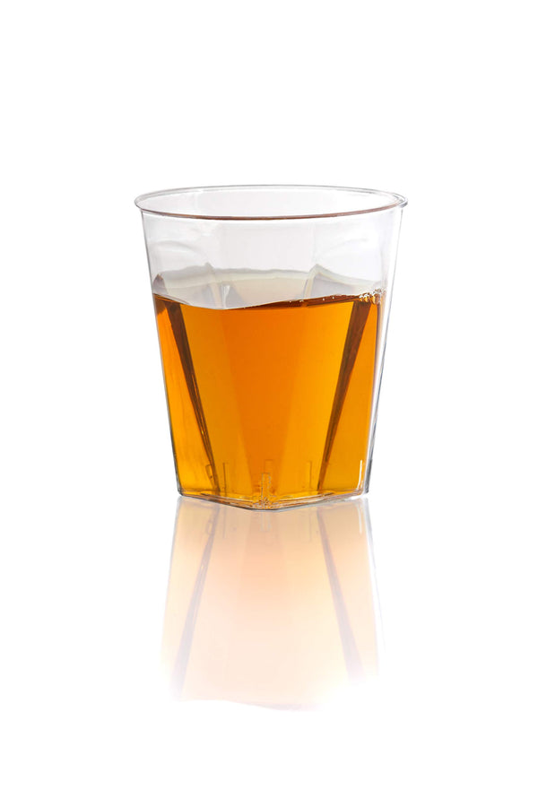2 Oz. Clear Square Bottom Plastic Shot Glass