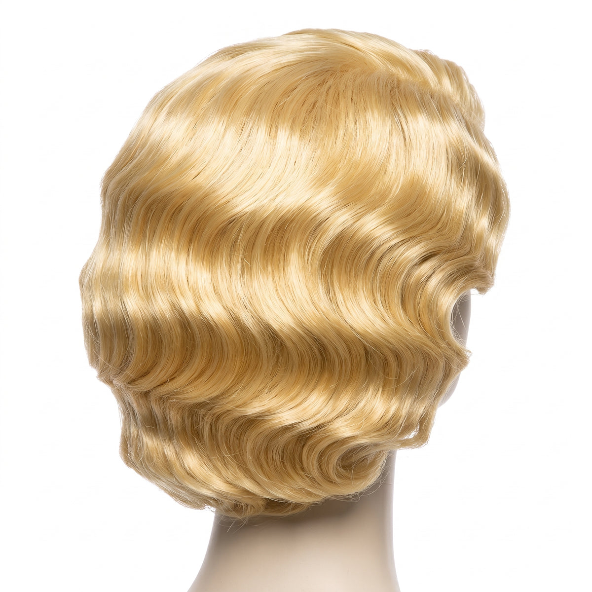 Blonde 1920s Finger Wave Wig - Timeless Flapper Style for Halloween